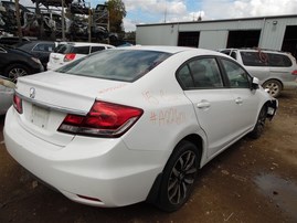 2015 Honda Civic EX-L White Sedan 1.8L AT #A22601